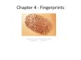 Chapter 4 - Fingerprints PowerPoint PPT Presentation