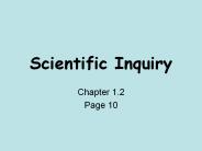 Scientific Inquiry