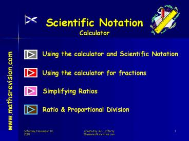 Scientific Notation