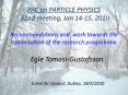 PAC on PARTICLE PHYSICS  32nd meeting, Jan 14-15, 2010  Recommandations and work towards the optimisation of the research programme PowerPoint PPT Presentation