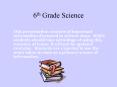 6th Grade Science PowerPoint PPT Presentation