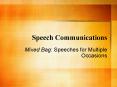 Speech Communications PowerPoint PPT Presentation