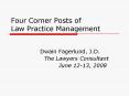 Four Corner Posts of Law Practice Management PowerPoint PPT Presentation