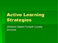 Active Learning Strategies PowerPoint PPT Presentation
