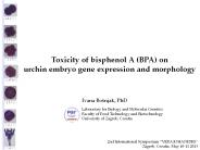 Toxicity of bisphenol A (BPA) on