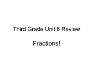 Third Grade Unit 8 Review