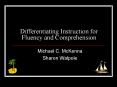 Differentiating Instruction for Fluency and Comprehension PowerPoint PPT Presentation