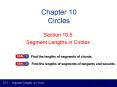 Chapter 10 Circles PowerPoint PPT Presentation