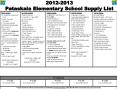 Pataskala Elementary School Supply List PowerPoint PPT Presentation