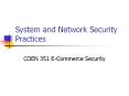 System and Network Security Practices PowerPoint PPT Presentation