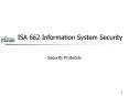ISA 662 Information System Security PowerPoint PPT Presentation