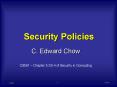 Security Policies PowerPoint PPT Presentation