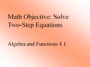 Solving Multi-Step Inequalities