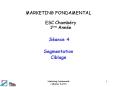 MARKETING FONDAMENTAL ESC Chamb PowerPoint PPT Presentation