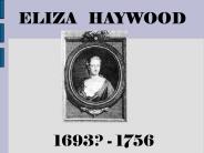 Eliza Haywood