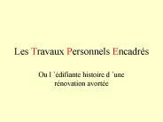 Les Travaux Personnels Encadr