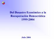 Del Desastre Econ