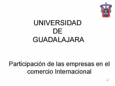 UNIVERSIDAD DE GUADALAJARA