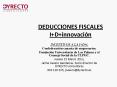 DEDUCCIONES FISCALES I D innovaci PowerPoint PPT Presentation