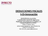 DEDUCCIONES FISCALES I D innovaci