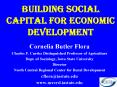 Building Social Capital for Economic Development PowerPoint PPT Presentation