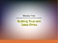 Building Trust and Sales Ethics PowerPoint PPT Presentation