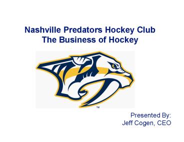 Nashville Predators Hockey Club