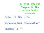 ???? ???? Chapter 14 The carbon family elements