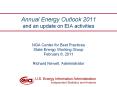 Annual Energy Outlook 2011 and an update on EIA activities PowerPoint PPT Presentation