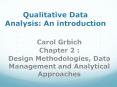 Qualitative Data Analysis: An introduction PowerPoint PPT Presentation