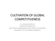 CULTIVATION OF GLOBAL COMPETITIVENESS