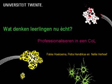 Wat denken leerlingen nu 