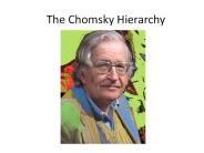 The Chomsky Hierarchy