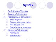 Syntax