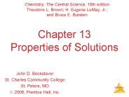 Chapter 13 Properties of Solutions