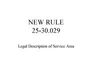 NEW RULE 25-30.029