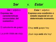 Ser     v.   Estar
