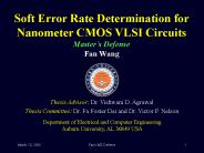 Soft Error Rate Determination for Nanometer CMOS VLSI Circuits