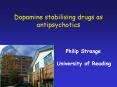Dopamine stabilising drugs as antipsychotics PowerPoint PPT Presentation