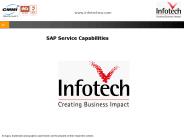 SAP Service Capabilities