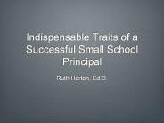 Indispensable Traits of a Successful Small School Principal