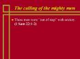 The calling of the mighty men PowerPoint PPT Presentation
