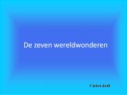 De zeven wereldwonderen