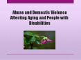 Abuse and Domestic Violence PowerPoint PPT Presentation