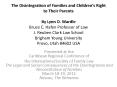 The Disintegration of Families and Children PowerPoint PPT Presentation