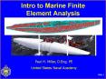 Intro to Marine Finite Element Analysis PowerPoint PPT Presentation