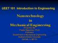 Nanotechnology in Mechanical Engineering PowerPoint PPT Presentation