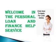 Personal Loan Help Service