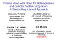 Process Views with Flows for Heterogeneous and Complex System Integration: A Service Requirement Approach PowerPoint PPT Presentation