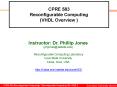 CPRE 583 Reconfigurable Computing (VHDL Overview ) PowerPoint PPT Presentation
